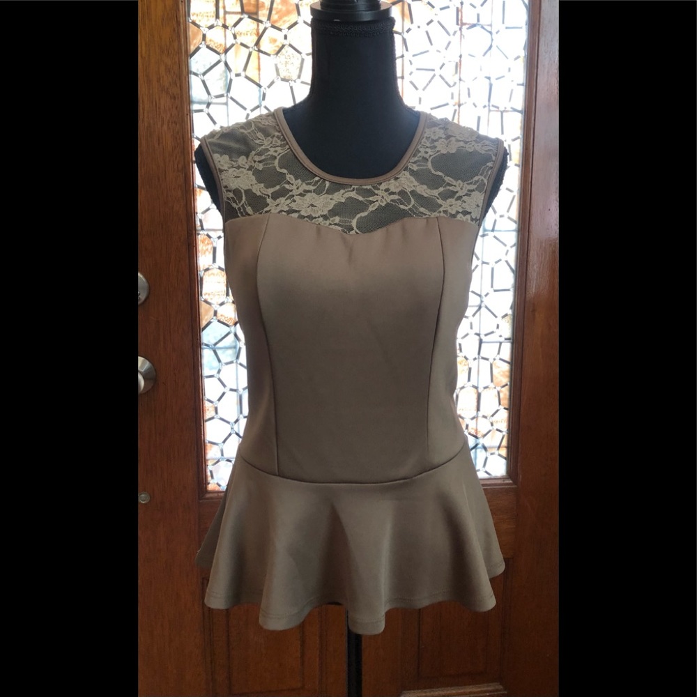 Tan blouse